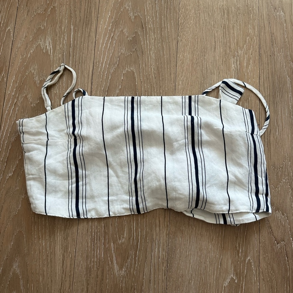 j Galt striped crop tank